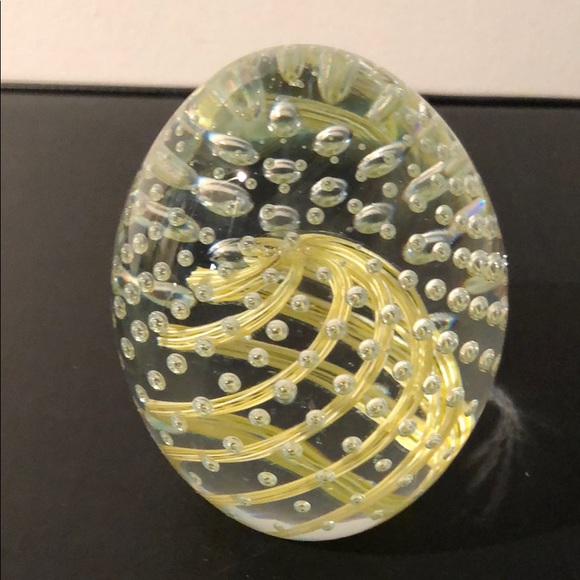 VINTAGE MURANO BULLICANTE EGG SHAPED PAPERWEIGHT - Picture 2 of 16